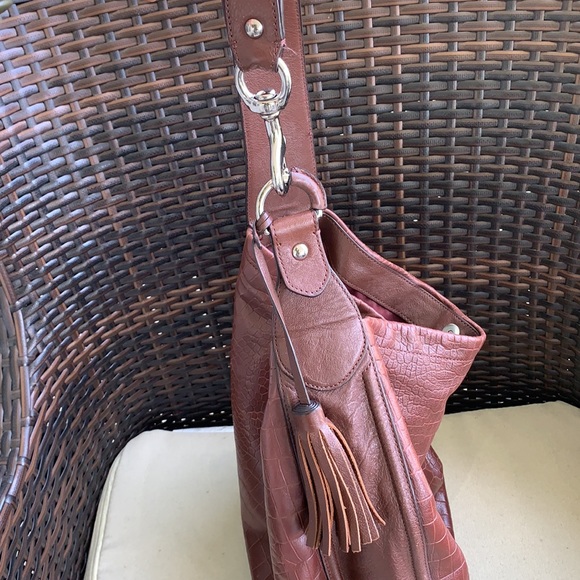 Coach Mocha Leather Shoulder Bag - Picture 11 of 16